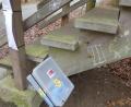 Bild: rn
An der Station 6 ziert ein kleines Schaf den Zugang zur Vogelbeobachtungsstation.