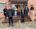 Bild: aub
Bürgermeister Frank Zeitler, CSU-Stadträte und Familienbeauftragte besuchten das Seniorenheim an der Kemnather Straße.