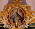 Bild: le
Das wertvolles Akanthusschnitzwerk, der Meister ist unbekannt, mit Bild des Kirchenpatrons St. Nikolaus soll nach erfolgter Innensanierung noch mehr strahlen.