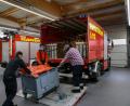 Bild: egl
Die Feuerwehr Rieden transportierte das gespendete Material zum Sammellager nach Hersbruck.