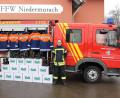 Bild: Josef Böhm
Gerne hätten Jugendwart Dominik Schießlbauer (rechts) und sein Stellvertreter Andreas Stepper die neue Schutzausrüstung der Jugendfeuerwehr Niedermurach/Rottendorf gemeinsam mit allen Jugendlichen präsentiert, doch die herrschenden Kontaktbeschränkungen ließen dies nicht zu.