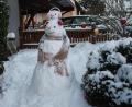 Bild: wro
Mama und Sohn Schneemann grüßen aus dem Garten der Familie Kastner in Wiesau.
