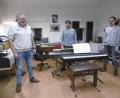 Archivbild: mma
Thomas Fenk, Säm Kraus und Jürgen Huber im Jubiläums-Planungszentrum im Roßstall vom Nejbauern in Süß.