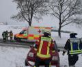 Bild: exb
Eine Frau landete mit ihrem Auto im Straßengraben.