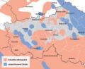 Quelle: Bundesgesellschaft für Endlagerung 
Im rot eingefärbten Teil des Landkreises sind die Granitvorkommen dargestellt, die als mögliches Wirtsgestein noch im Rennen sind. Blau gefärbt sind die Bereiche, die wegen vulkanischer Aktivität (Halbkreise rechts) und aktiver Störungszonen bereits frühzeitig ausgeschlossen wurden.