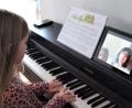 Bild: rgr
Maja Jakimenko beim Online-Unterricht mit Lilia Gette.