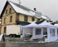 Bild: Gustl Beer
Die Corona-Teststation in Frankenreuth soll die benachbarten Stationen entlang der Grenze entlasten.
