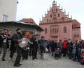 Archivbild: bmr
Den Faschingsendspurt 2020 läutete in Sulzbach-Rosenberg die Bettler Big Band ein. In Corona-Zeiten beschallt das Glockenspiel des Rathauses den Luitpoldplatz in den närrischen Tagen jeweils um 11.11 Uhr mit Michl Müllers "längster Polonaise der Welt".