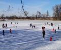 Bild: du
Auf dem Wieseneis an der Kreisstraße von Schirmitz nach Moosbürg vergnügen sich bei herrlichem Winterwetter die Jugendlichen aus Schirmitz und Umgebung beim Schlittschuhlaufen oder Eishockeyspielen.