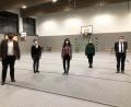 Bild: fph
Die neuen Kindergarten-Träger stellten sich in einer Sondersitzung des Waldershofer Stadtrats in der Sporthalle vor. Im Bild (von links) Holger Schedl und Martina Fuhrmann vom Kreisverband Tirschenreuth des BRK, Bürgermeisterin Margit Bayer sowie Sylvia Meyer und Martin Steinkirchner vom Regionalverband Ostbayern der Johanniter-Unfall-Hilfe.