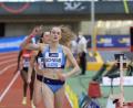 Bild: Kiefner
Der Zeigefinger zeigt's an: Corinna Schwab lief bei den Deutschen Hallenmeisterschaften der Leichtathleten über die 400 Meter erneut als Siegerin über die Ziellinie und verteidigte ihren im Vorjahr errungenen Titel.