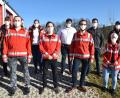 Bild: hcz
Die Führung der Wasserwacht-Ortsgruppe Weiden- Flossenbürg mit den Mitgliedern des Wahlausschusses. Neuer Technischer Leiter ist nun Florian Lang (vorne, Zweiter von links).