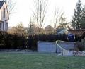 Bild: jma
Die Hecke brannte. Die Flammen hatten bereits auf die Garage übergegriffen.