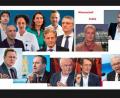 Screenshot: Christina Ponader/exb
Referent Friedrich Wölfl stellt die Verwobenheit der Akteure und Aktuerinnen im politischen Feld dar.