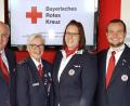 Archivbild: hcz
Die "Chefs" der Rotkreuzbereitschaft Weiden für die nächsten vier Jahre: (von links) Gerd Kincl, Betty Birner, Kerstin Melischko und Sebastian Seibert. Veränderungen gab es bei den "Beauftragten für den Sanitätswachdienst".