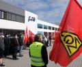 Bild: Wolfgang Steinbacher
Zweite Warnstreikwelle: PIA Amberg, Mitarbeiter werden in den Feierabend verabschiedet.