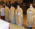 Bild: hai
Den Festgottesdienst zelebrierten die Geistlichen Martin Neumaier, Franz Pfeffer, Sven Grillmeier und Harald Schraml (von rechts).