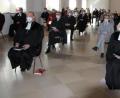 Bild: kro
Unter Berücksichtigung der Abstandsregeln war die Aula des Klosters voll besetzt.