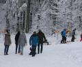 Bild: kro
Viele Fußgänger nutzten das traumhafte Wetter zum Spazierengehen rund um das Skilanglaufzentrum Silberhütte..
