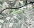 Bild: Staatliches Bauamt Amberg-Sulzbach/exb
Auf dieser Trasse verläuft die 3,43 Kilometer lange Ortsumgehung von Waldershof. Die Kosten für das Mammutprojekt liegen bei 32 Millionen Euro.