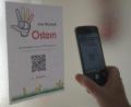 Bild: wel
Unter den QR-Codes sind fünf kurze Osterandachten zu hören.