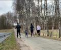 Bild: gz
Die ersten TSV-Mitglieder machen sich für die Kinderkrebshilfe bereits auf den Weg.