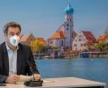 Bild: Peter Kneffel
Markus Söder (CSU) nimmt am bayerischen Corona-Impfgipfel teil, die als Videokonferenz geführt wird.