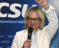 Archivbild: Petra Hartl
Eine jubelnde Michaela Frauendorfer. Die Aufnahme entstand 2019 bei der Wahl zur Kreisvorsitzenden.