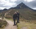 Bild: Christian Greiner/exb
Christian Greiner und seine Lebensgefährtin Angelica Torres auf dem Pfad zum Rucu Pichincha, Quitos Hausberg. Das Paar hat in Ecuador eine neue Heimat gefunden.