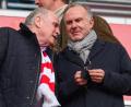 Archivbild: Matthias Balk/dpa
Uli Hoeneß (links) und Karl-Heinz Rummenigge liefern sich seit Jahrzehnten einen Machtkampf in der Führung des FC Bayern München.