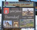 Bild: ü
"900 Jahre Thurndorf" sind ein Aushängeschild des Ortes. Gefeiert soll noch werden.