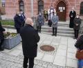 Bild: mfh
Gedenkfeier und Andacht vor dem Rathaus.