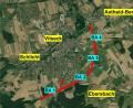 Grafik: Präsentation Einheitsblock/Oberpfalz-Medien
In vier Bauabschnitte untergliedert ist die Errichtung der Ortsumgehungen von Vilseck und Schlicht, wie sie die schematische Darstellung der von Einheitsblock/Freie Wählerschaft geplanten Trassenführung aufzeigt.