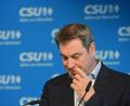 Archivbild: Peter Kneffel/dpa
Der bayerische Ministerpräsident und CSU-Chef Markus Söder gibt ein Statement ab.