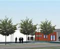 Grafik: Architekturbüro Josef Schöberl/exb
Das neue Feuerwehrhaus Oberwildenau zeigt sich als modernes Funktionsgebäude. So wird das Feuerwehrhaus von der Kreisstraße NEW 21 aus präsentieren: