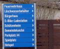 Bild: lgc
Der neue Wegweiser in Schlammersdorf.