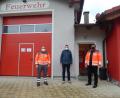 Bild: BRK Bärnau/exb
Auf dem Bild (von links): Bereitschaftsleiter Thomas Wagner, Bürgermeister Franz Schöner, BRK-Kreisgeschäftsführer Holger Schedl.