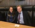 Bild: Twitter/Ried
Juliane Ried mit Ex-Verfassungsschutzpräsidenten Hans-Georg Maaßen, Leuchtgestalt der Werteunion.