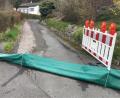 Bild: Matthias Bäumler
Die kleine Gemeindestraße führt zum Haus von Familie Bäumler. Jedes Jahr im Frühjahr versperrt ein Amphibienschutzzaun die Zufahrt. In diesem Jahr kam noch eine Absperrbake dazu.