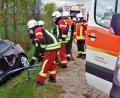 Bild: jml
Bei Kohlberg kommt ein 82-Jähriger von der Straße ab und fährt in den Graben. Das Auto wird dabei total beschädigt.