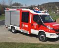 Bild: Claudia Oberleiter/exb
Das neue Mittlere Löschfahrzeug (MLF) der Feuerwehr Fürnried.