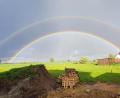 Bild: Justus Zeitler/exb
Einen doppelten Regenbogen hat Justus Zeitler am Dienstag über Mitterteich fotografiert.
