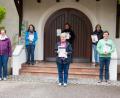 Bild: wgw
Die Obfrau des Posaunenchors, Ulrike Bäumler (links), zeichnete (von links) Johanna Weich, Sebastian Klein, Renate Oppelt, Susi Deml und Timo Raps aus.