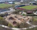 Bild: Stadt Amberg, Simon Wiesner/exb
Der reaktivierte Dirtpark mit seiner imposanten Startrampe.
