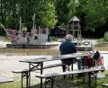 Bild: Stephan Huber
Am Montagvormittag war auf dem Piratenspielplatz in Amberg noch nicht viel los. Doch das dürfte sich bald ändern.