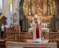 Bild: mab
Weihbischof Florian Wörner aus Augsburg predigte beim Festgottesdienst auf dem Miesberg.
