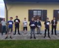Bild: adj
Jugendtrainer Anton Vogl, Fabian Fröhlich, Vinzent Käs, Timo Stich, Leopold Käs, Bastian Ach, Stefan Kallmeier, Sportleiter Stefan Kummer (von links) bei der Übergabe der Abzeichen.