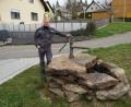Bild: mmj
Tobias Eckl will in Stadlern einen alten Brunnen reaktivieren.