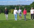 Bild: Golfclub Stiftland/exb
Die erfolgreichsten Teilnehmer des Turniers zusammen mit Golfclub-Präsident Dr. Wolfgang Ries (links) sowie Thomas Dötsch, Klaus Mayerhöfer, Marlies Koch, Christine Schöner und Noah Wild.
