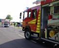 Bild: jma
Die Feuerwehr Neustadt am Kulm war mit zwei Fahrzeugen und mehreren Einsatzkräften an der Unfallstelle nahe Scheckenhof.
